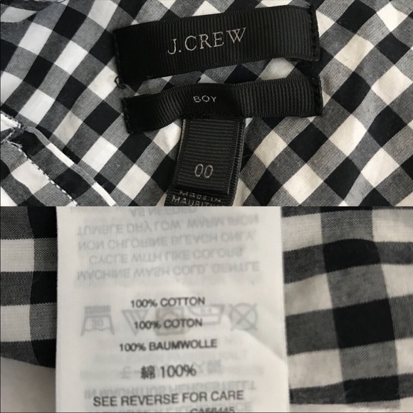 J. Crew 00 Club collar boy gingham shirt s… - Picture 7 of 9